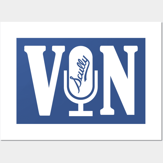 Vin Scully - Microphone Wall Art by LMW Art